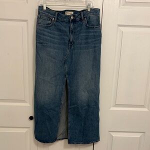 Madewell Blue Denim Skirt